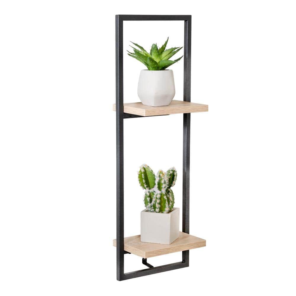 Honey Can Do Double Floating Wall Shelf
