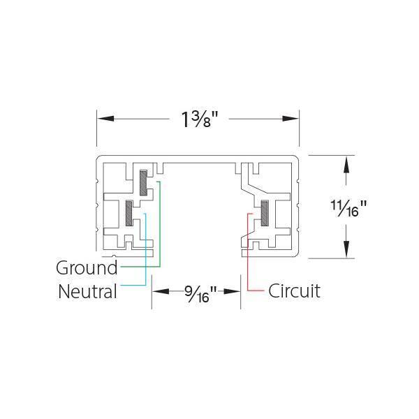 Jesco Lighting X Connector/Feed H1XP-BK