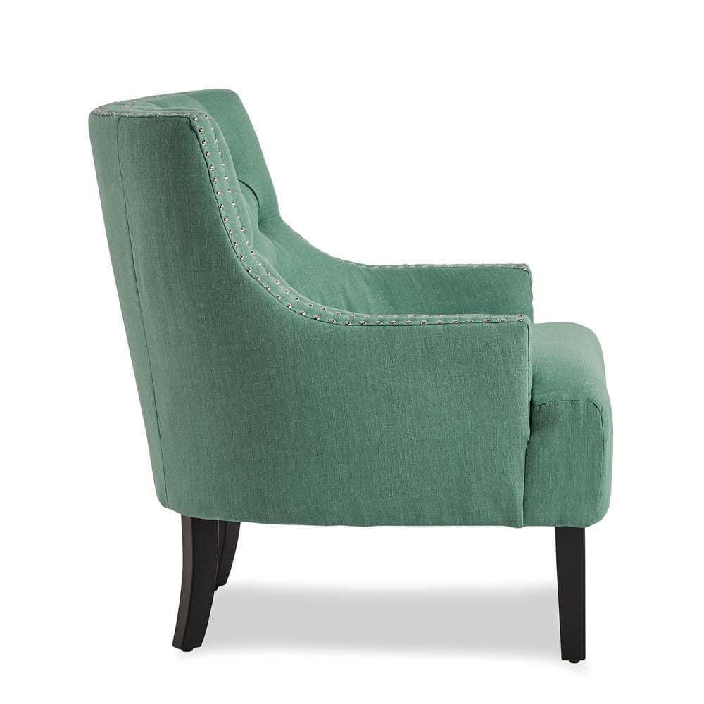 Lexicon Charisma Upholstered Accent Chair in Teal