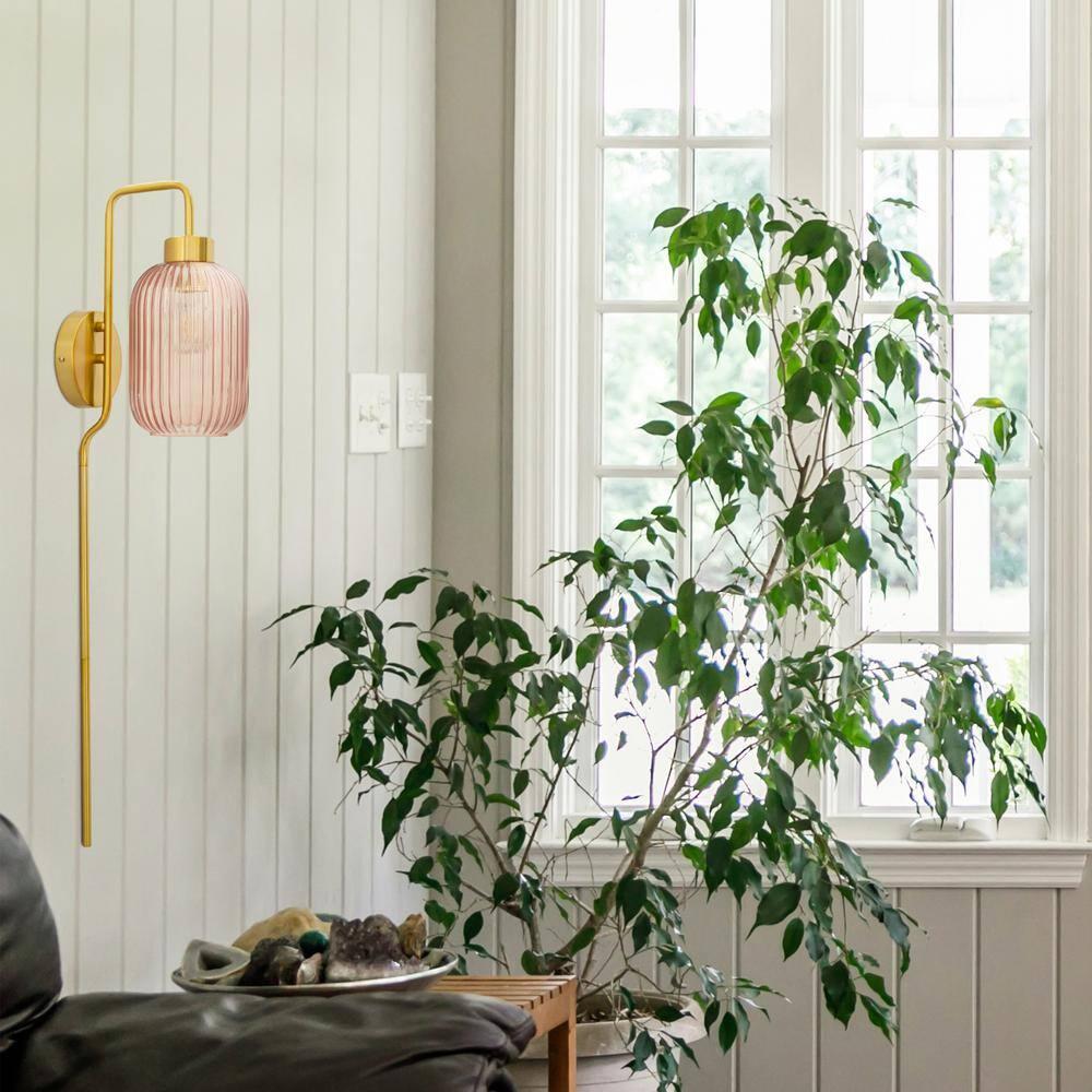 Joss & Main Gracieleigh Iron Plug-in Armed Sconce