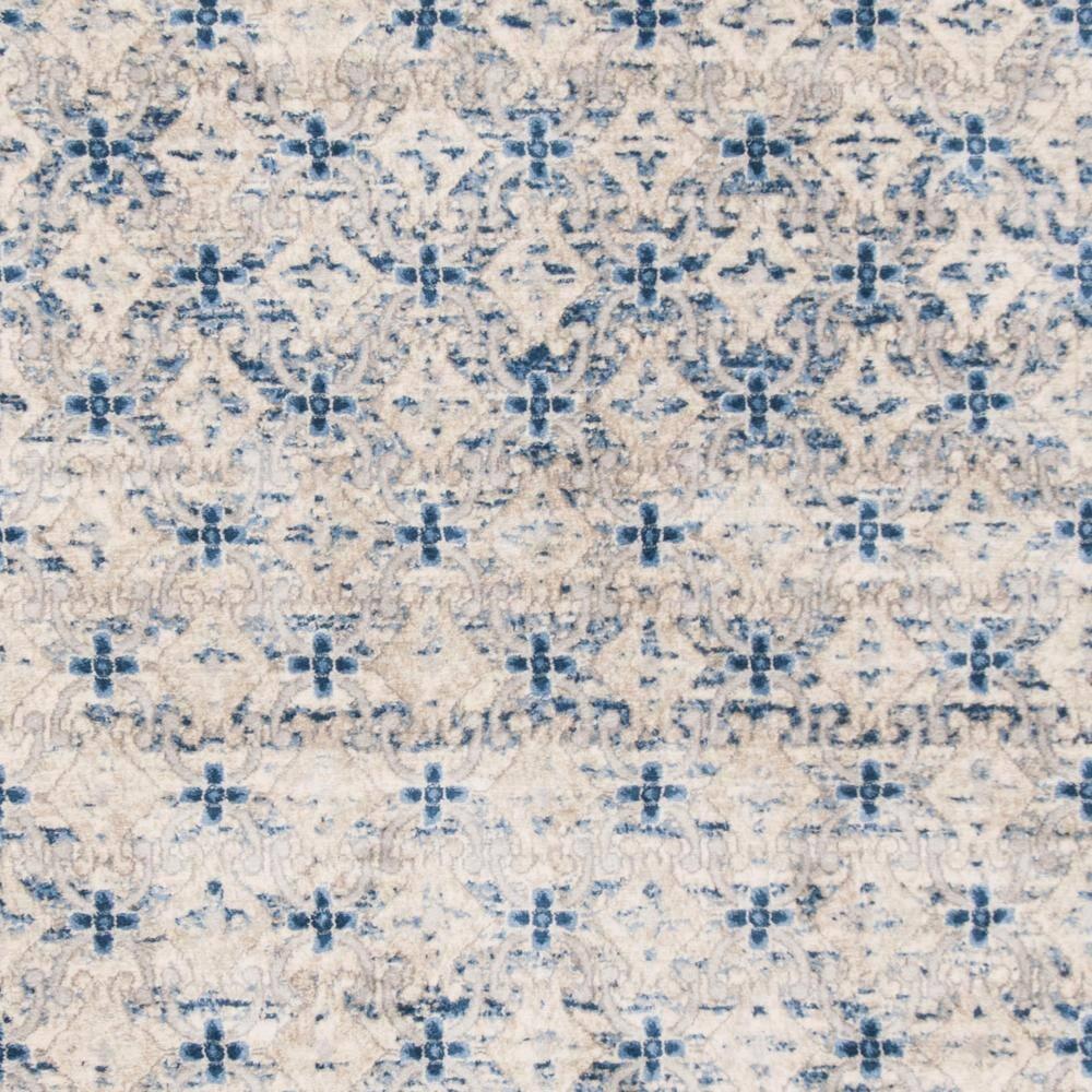 Brentwood BNT899 Power Loomed Indoor Area Rug - Light Grey/Blue - 5'x5' - Safavieh