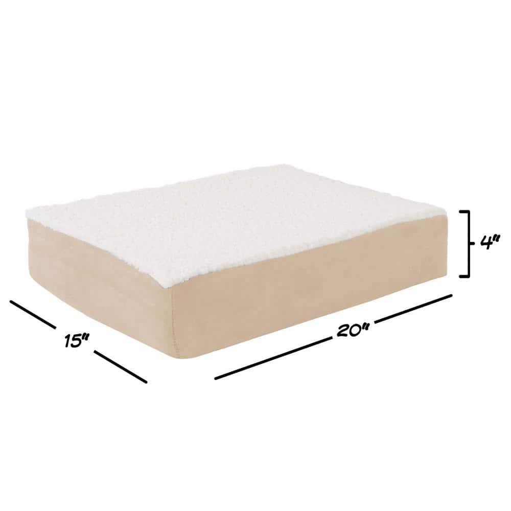 PETMAKER Orthopedic Dog Bed - Memory Foam Crate Mat with Machine Washable Cover