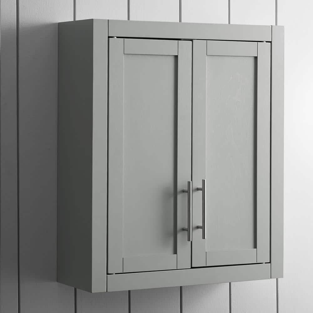Savannah Wall Cabinet Gray - Crosley