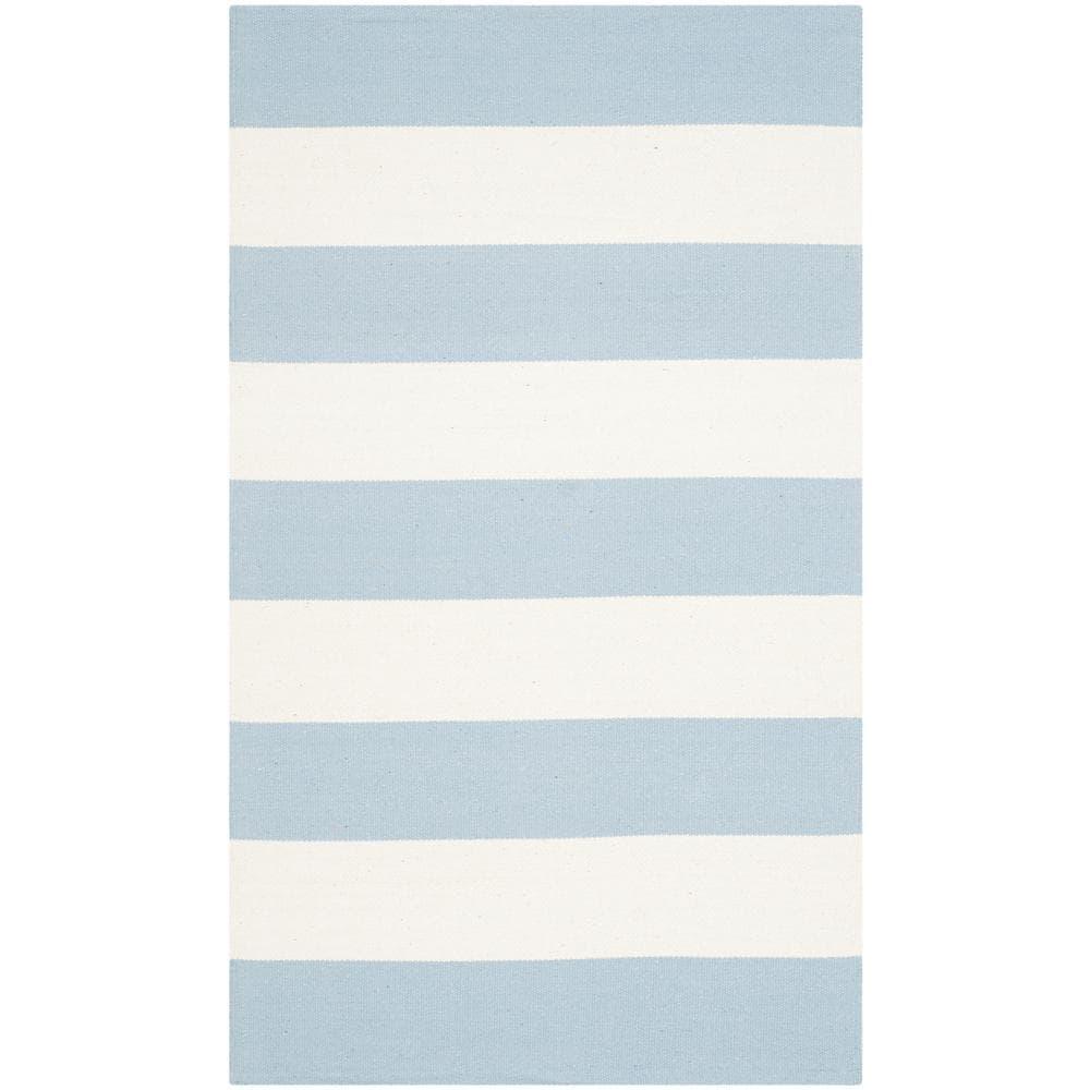Montauk MTK712 Hand Woven Indoor Accent Rug - Sky Blue/Ivory - 2'6"x4' - Safavieh