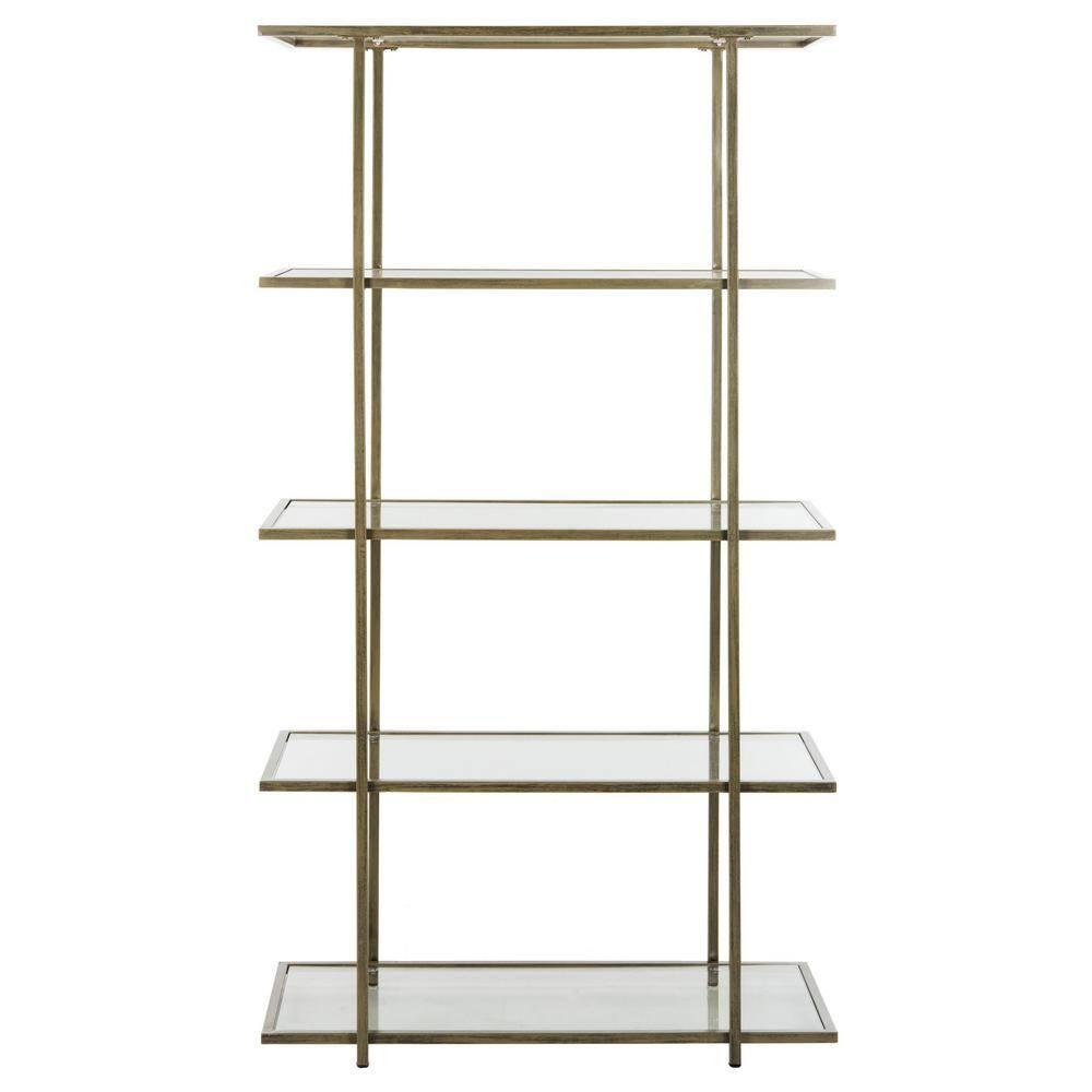 SAFAVIEH Francis Glam 5 Tier Etagere, French Silver/Clear