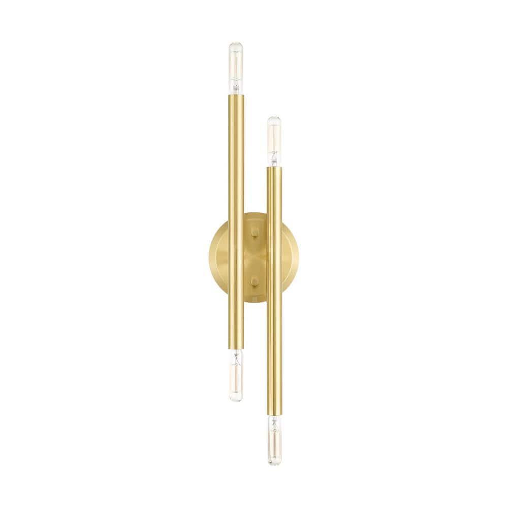 Livex Lighting Soho 4 - Light Wall Light in  Satin Brass