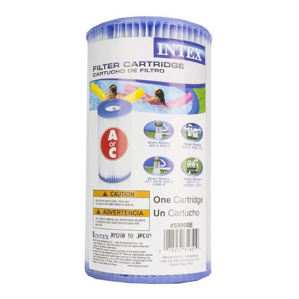 Intex Krystal Clear 530 GPH Easy Set Pool Cartridge Filter Pump + 8 Filters