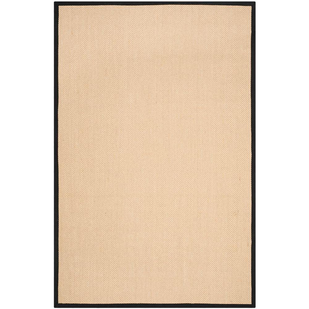 Natural Fiber NF141 Power Loomed Indoor Area Rug - Maize/Black - 5'x8' - Safavieh.