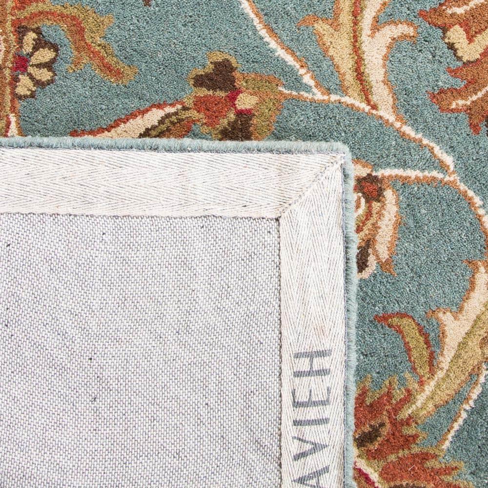 SAFAVIEH Heritage Steward Traditional Wool Area Rug, Blue/Brown, 9' x 12'