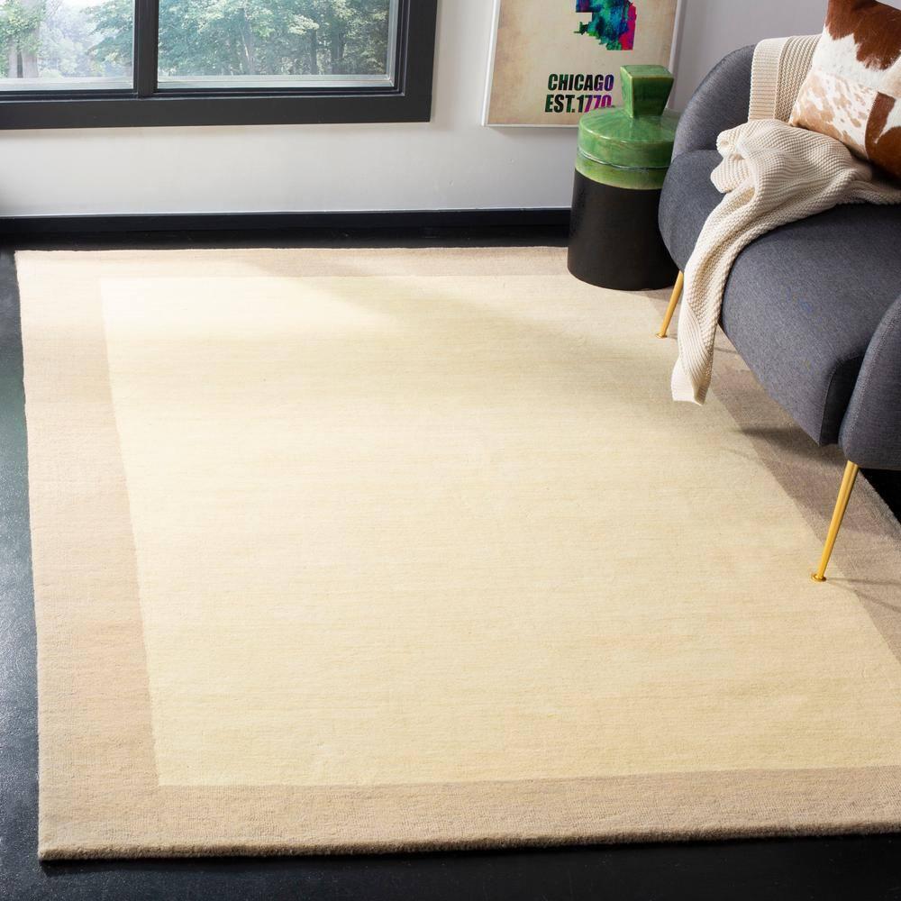 Himalaya HIM587 Hand Loomed Area Rug - Ivory/Beige - 4'x6' - Safavieh.