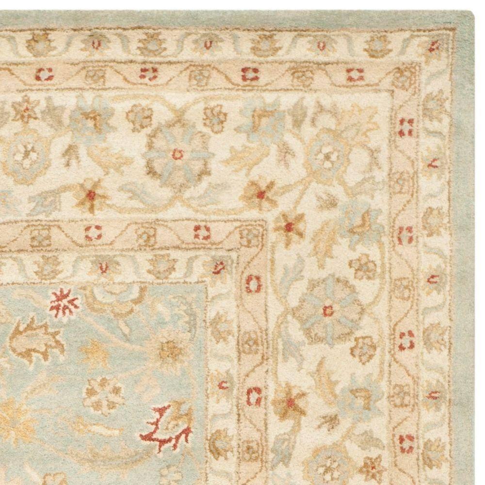 Antiquity AT822 Hand Tufted Area Rug - Grey Blue/Beige - 8'9"x11'9" - Safavieh.