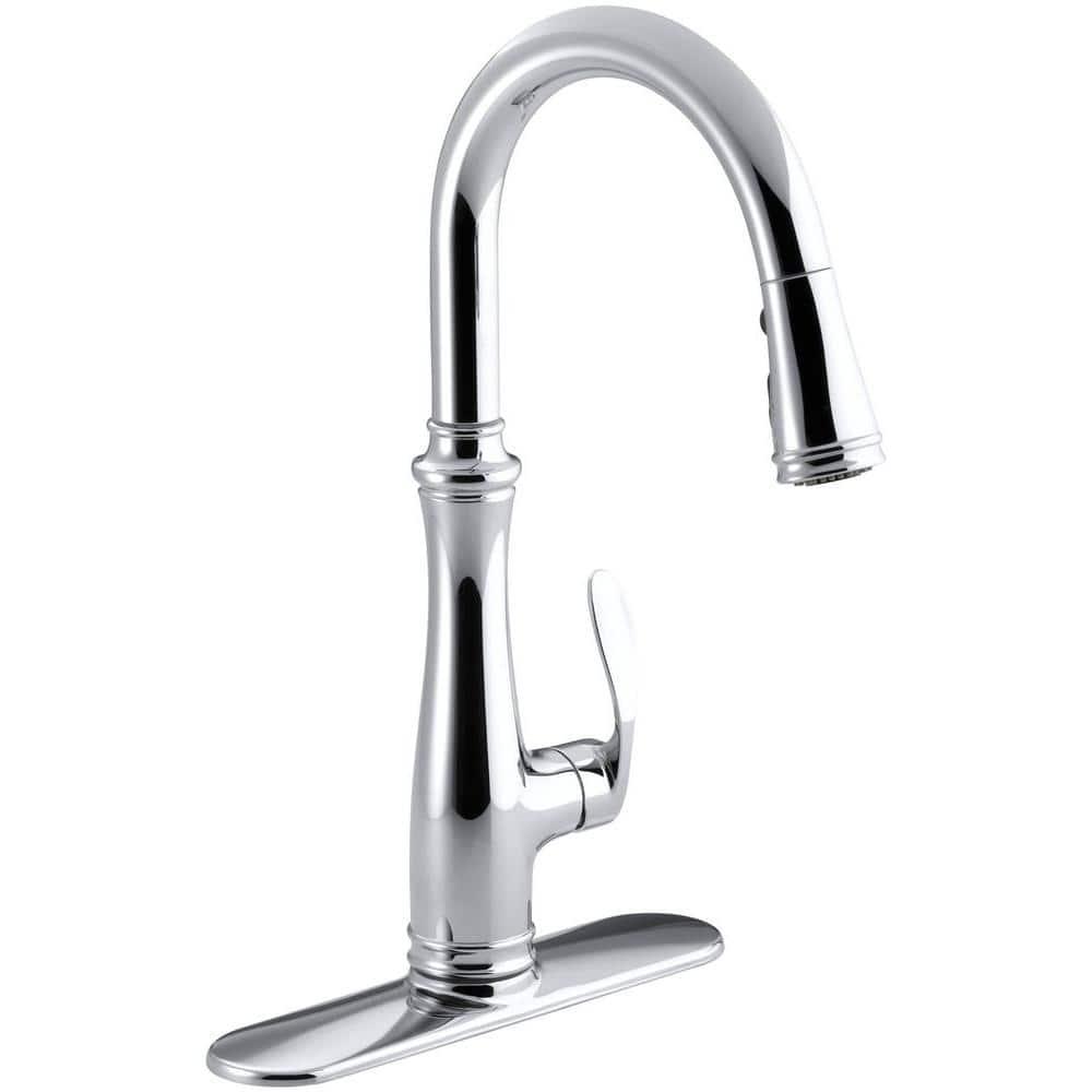 Bellera™ Pull Down Single Handle Kitchen Faucet with Handle and Supply Lines