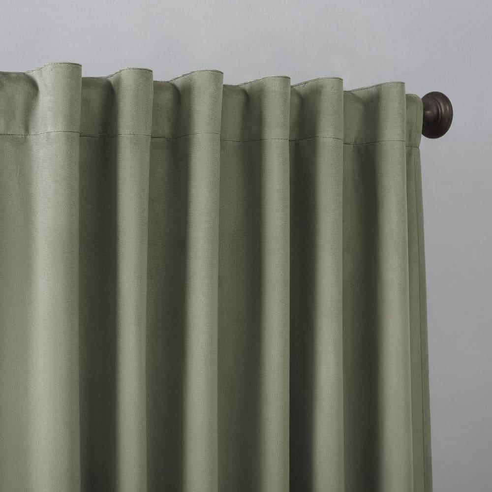 Sun Zero Velvet Noise Reducing Thermal Extreme 100% Blackout Back Tab Curtain Panel