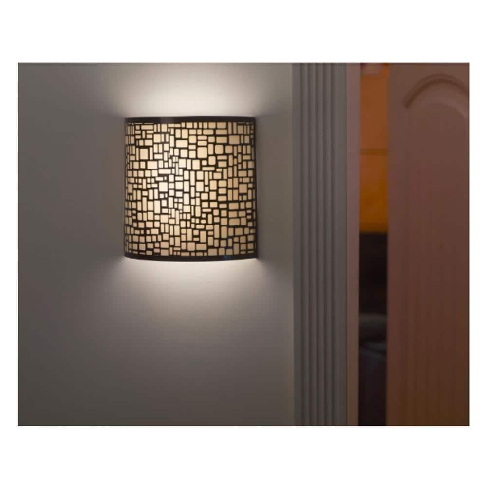 It's Exciting Lighting IEL-2901 London Barrel Wireless Wall Sconce, Amber, Wall, 9.88 in L x 3.90 in W x 9.87 in H