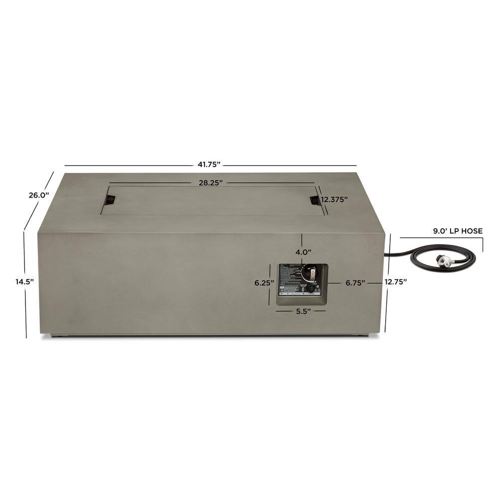 AEGEAN Propane / Natural Gas Outdoor Fire Pit Table