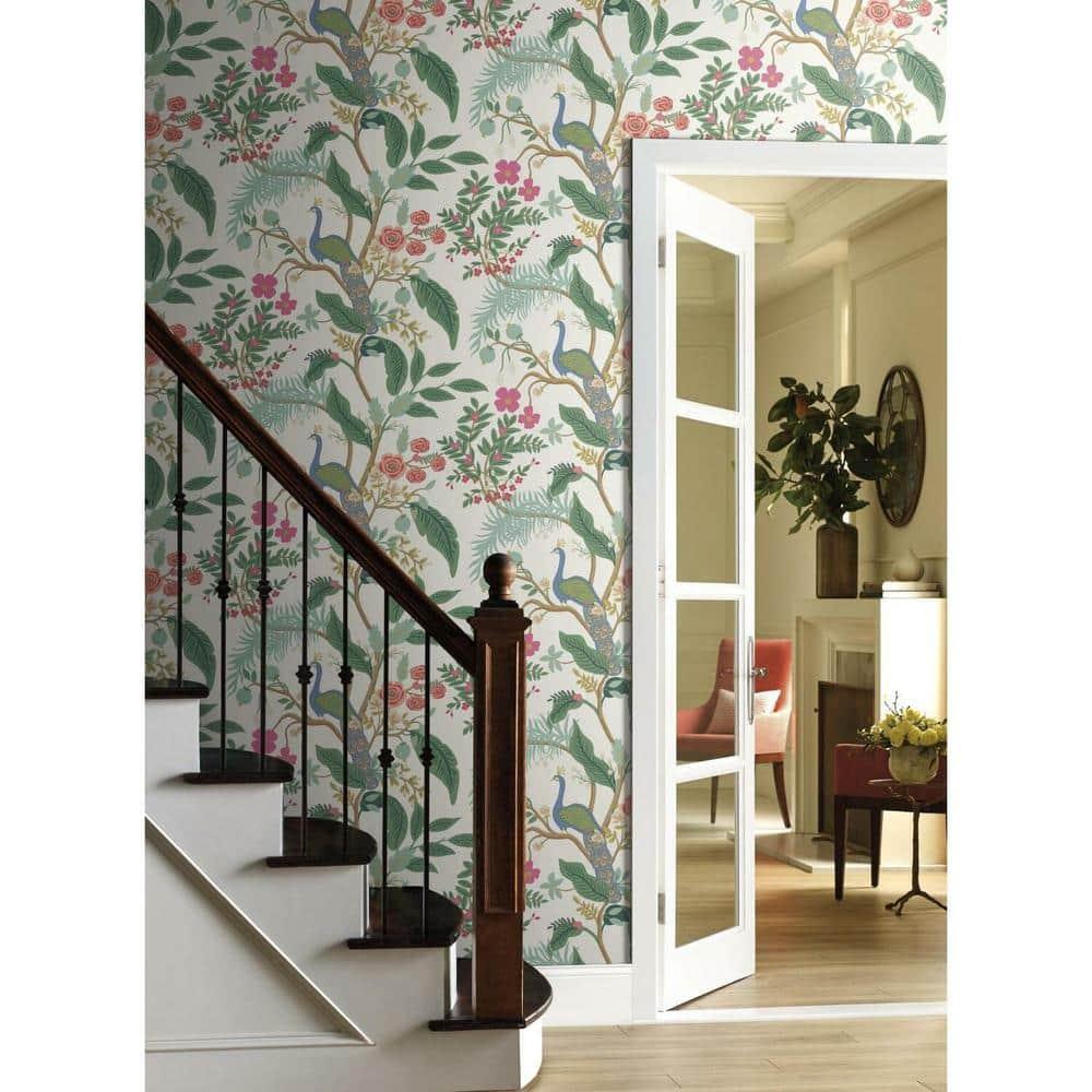 Rifle Paper Co. Peacock 27' x 27" Wallpaper Roll