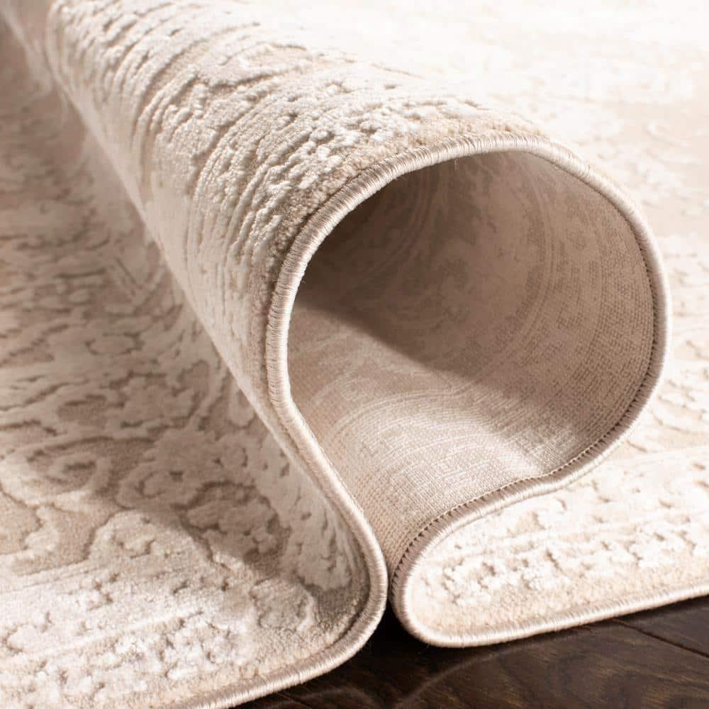 Reflection RFT664 Power Loomed Indoor Runner Rug - 2'3"x6' - Creme/Ivory - Safavieh