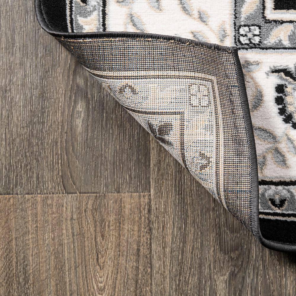 5'x 8' Cherie French Cottage Area Rug, Black/Cream - JONATHAN Y