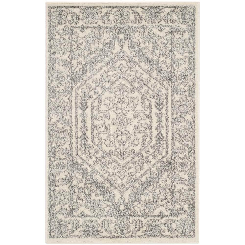 Adirondack ADR108 Power Loomed Accent Rug - Ivory/Silver - 2'6"x4' - Safavieh.