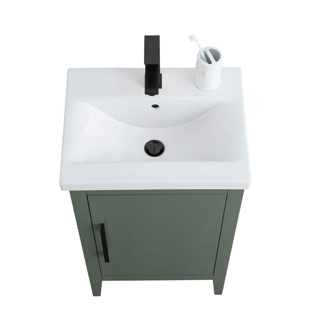 20'' Single Bathroom Vanity with Ceramic Top