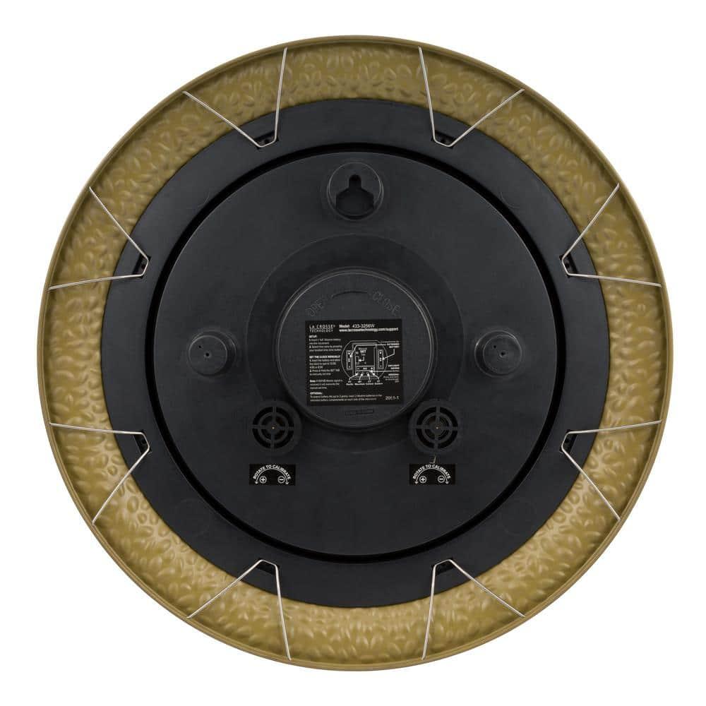 La Crosse Technology 21" Atomic Analog Wall Clock with Temperature & Humidity