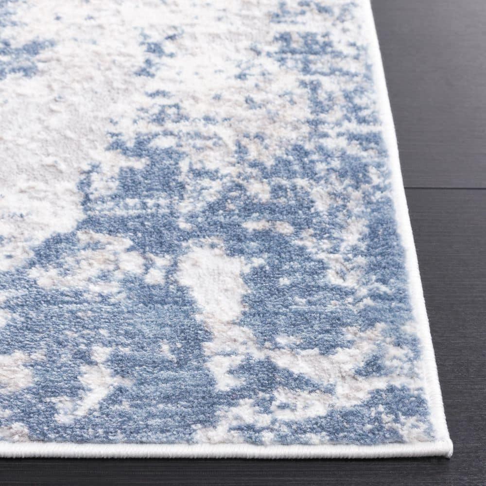 Amelia 700 ALA705 Machine Made Loomed Area Rug - Grey/Blue - 6'-0" x 9'-0" - Safavieh