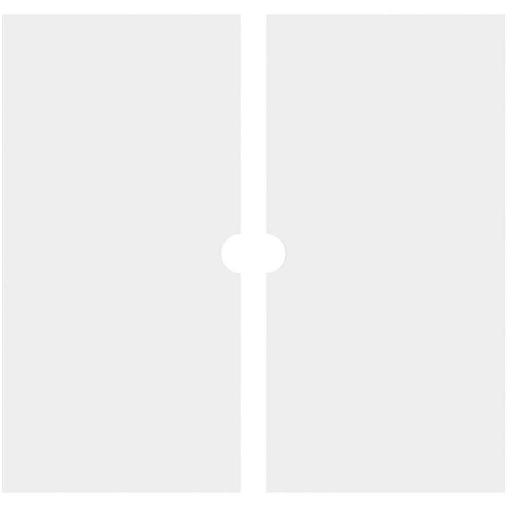 24"OD x 2"ID x 8 1/4"C x 1"P Embry Architectural Grade PVC Contemporary Ceiling Medallion, Two Piece