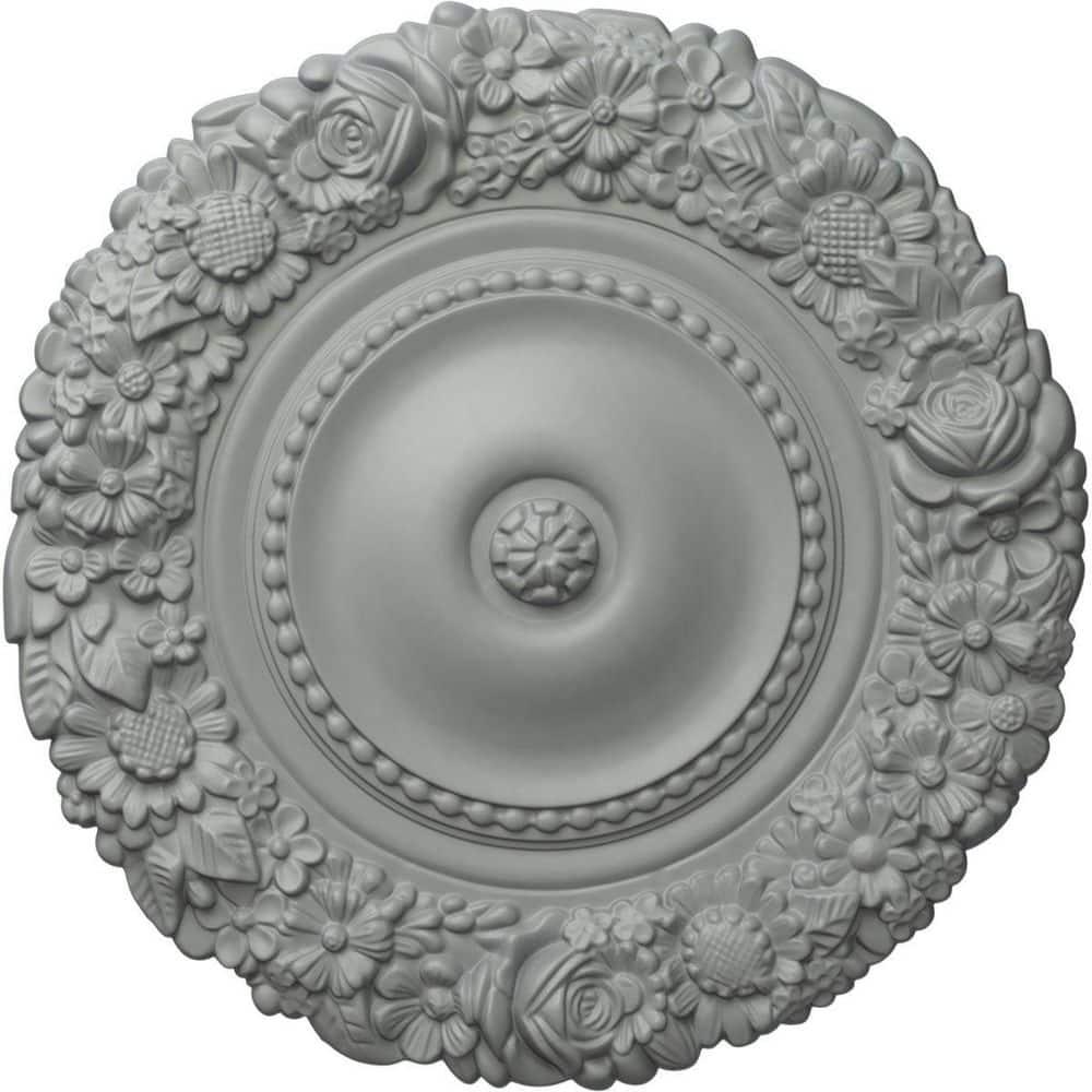 Ekena Millwork 21"OD x 2"P Marseille Ceiling Medallion (Fits Canopies up to 7 3/8")