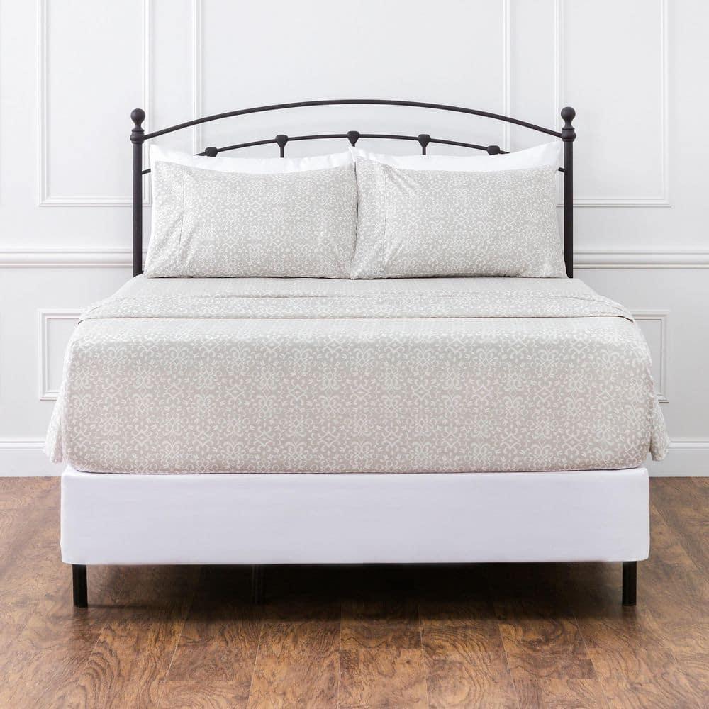 Chanasya Ultra Soft Floral Microfiber Percale Sheet Set