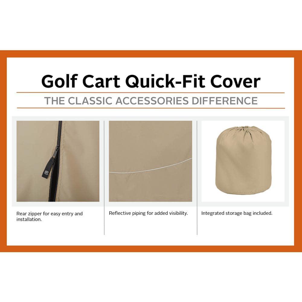 Classic Accessories Fairway Elastic Mildew Resistant Golf Cart Cover By Classic Accessories