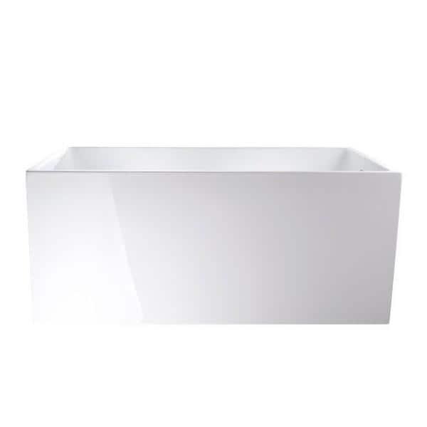 47" x 29" Freestanding Soaking Acrylic Bathtub