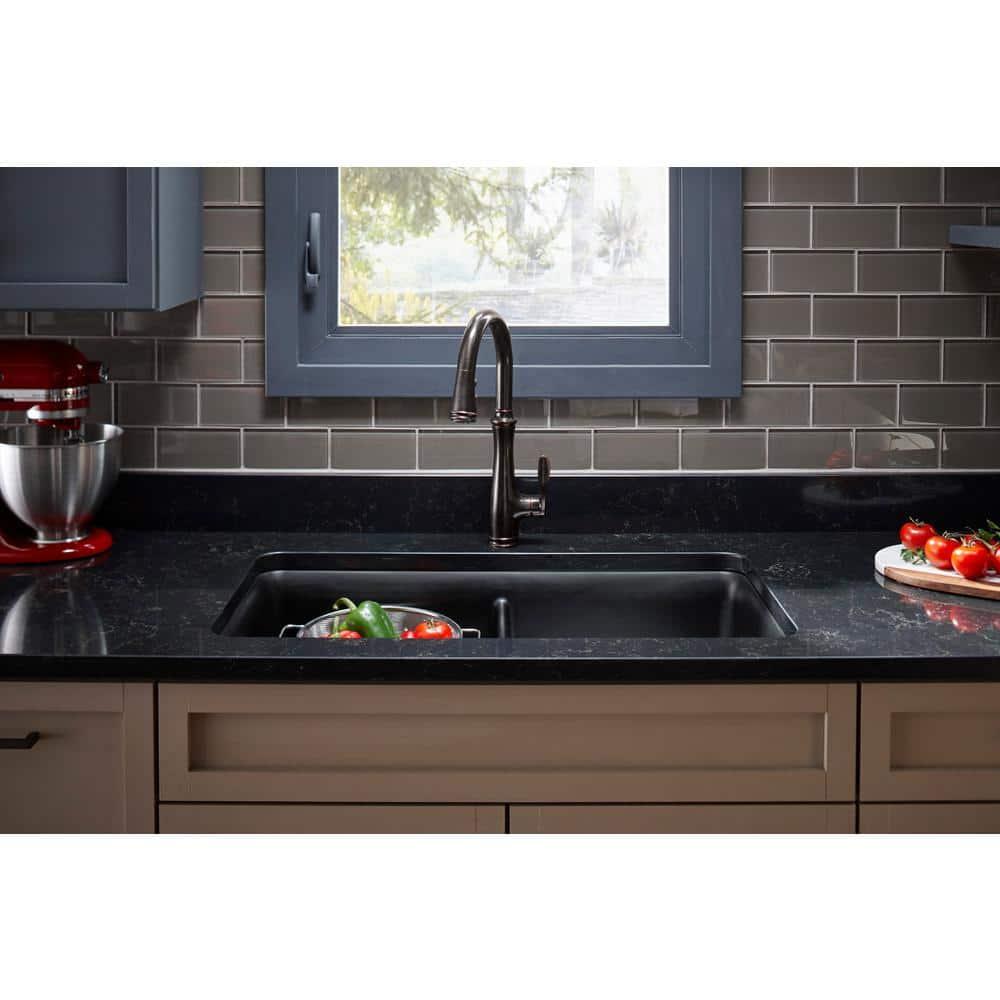 Bellera™ Pull Down Single Handle Kitchen Faucet with Handle and Supply Lines