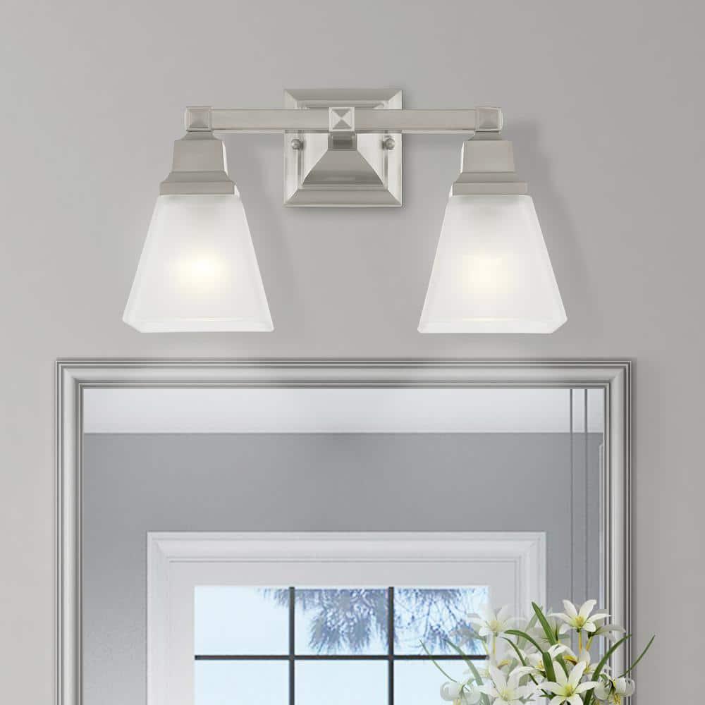 Livex Lighting Mission 2 - Light Vanity in  Brushed Nickel