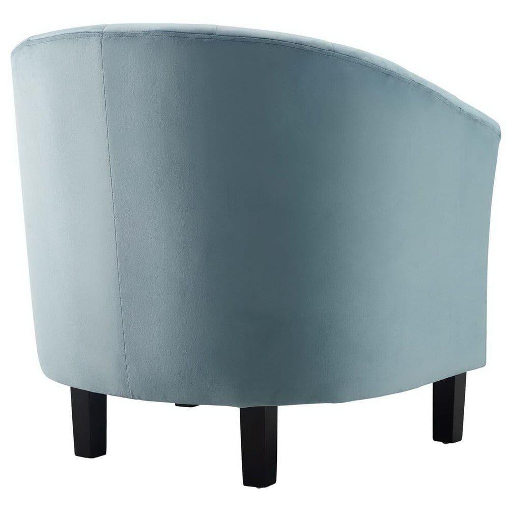Modway Prospect Channel Tufted Performance Velvet Armchair - Light Blue