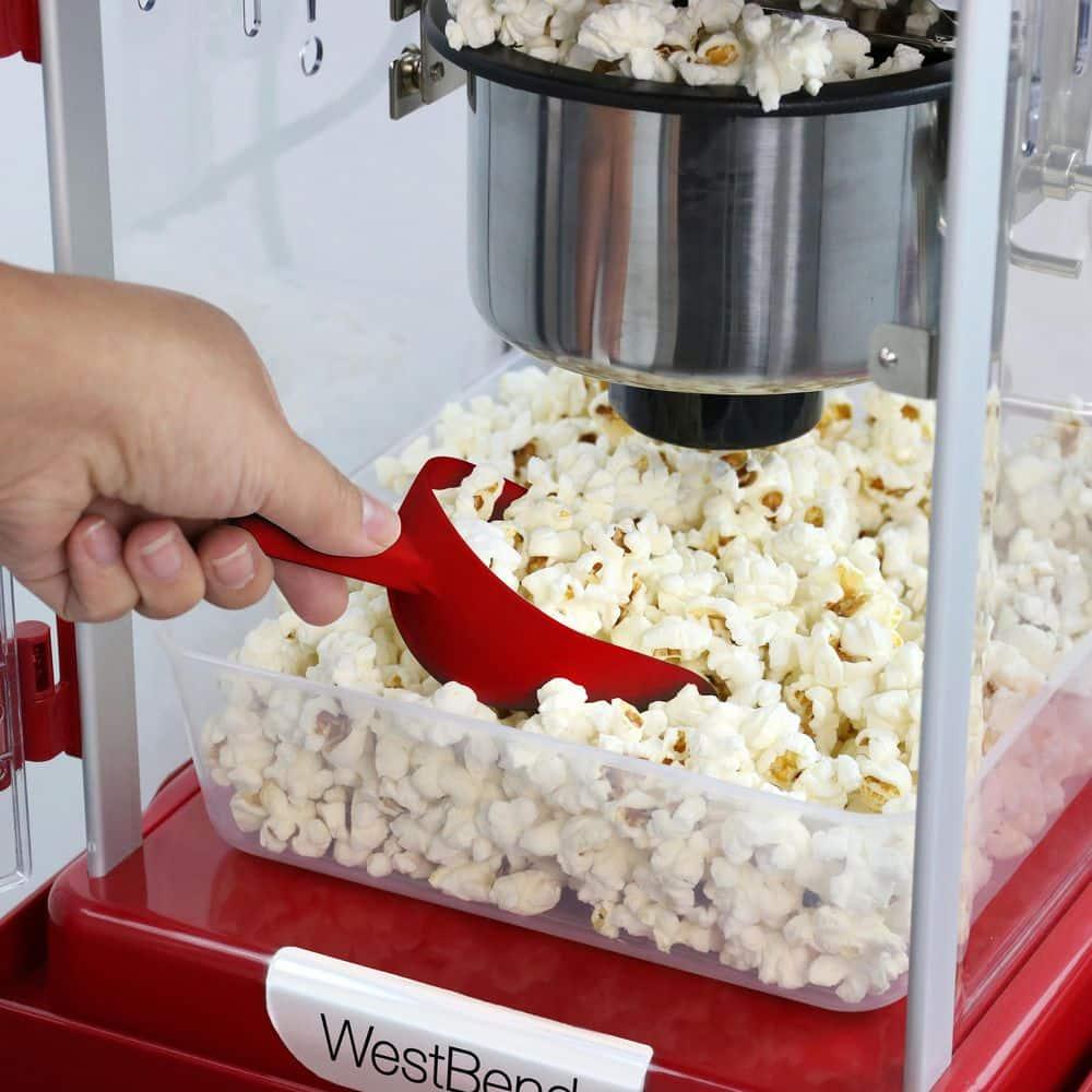 West Bend West Bend Compact Popcorn Machine and Cart, 10-Cup Capacity