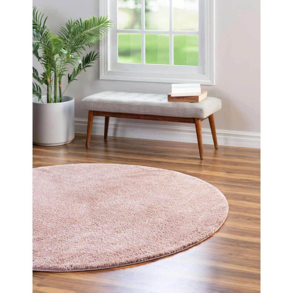 Unique Loom 8' 0 x 8' 0 Solo Calabasas Pink Area Rug