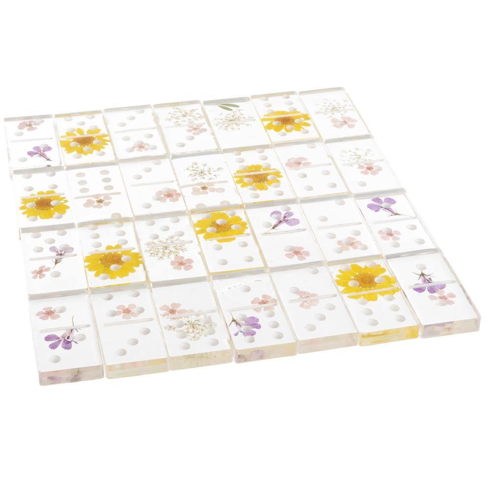 Trademark Games Acrylic 28 Piece Domino Set (Set of 28)