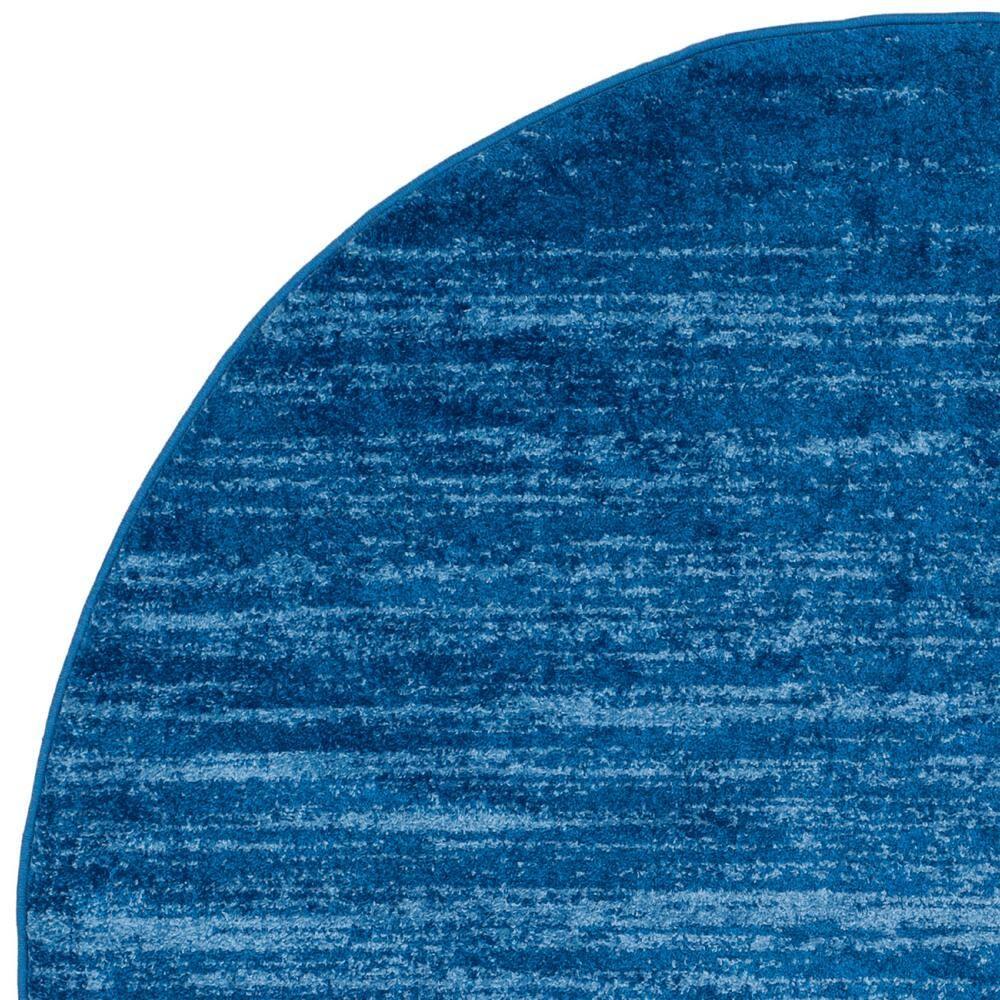 Adirondack ADR113 Machine Made Indoor Area Rug - Light Blue/Dark Blue - 8' Round - Safavieh