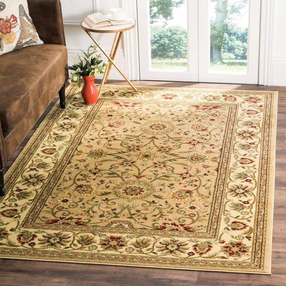 Lyndhurst LNH212 Power Loomed Area Rug - Beige/Ivory - 6'x9' - Safavieh.