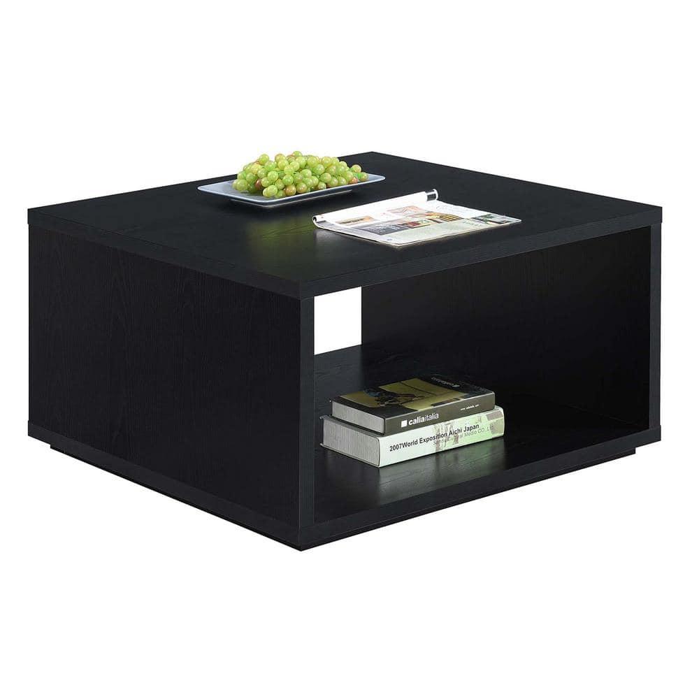 Haught Floor Shelf Coffee Table with Storage