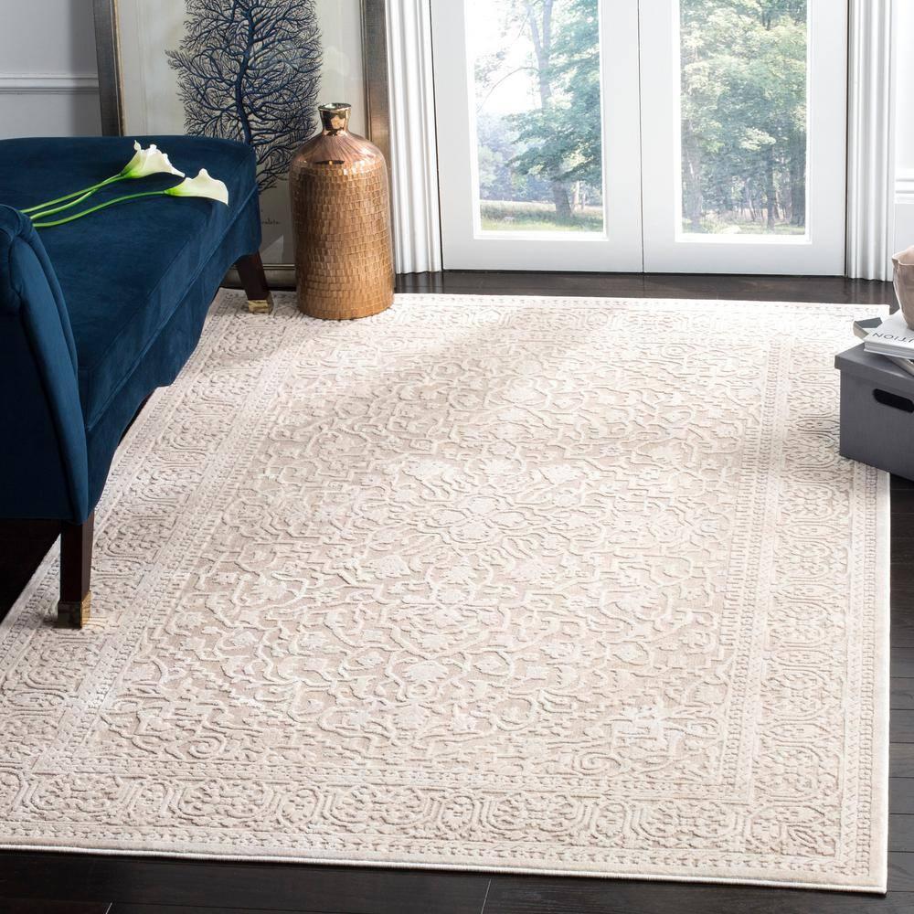 SAFAVIEH Reflection Alayna Traditional Area Rug, Beige/Cream, 10' x 14'