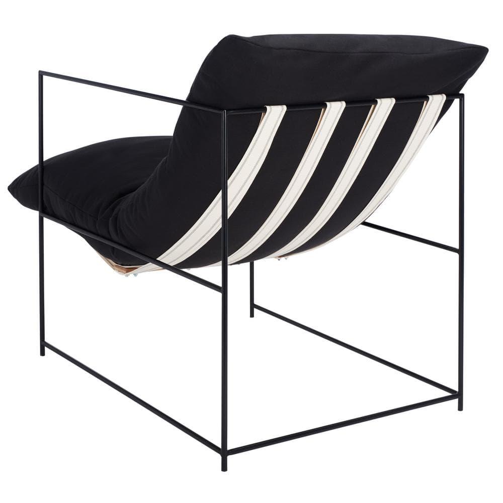 Portland Pillow Top Accent Chair - ACH4511 - Black/Black - Safavieh