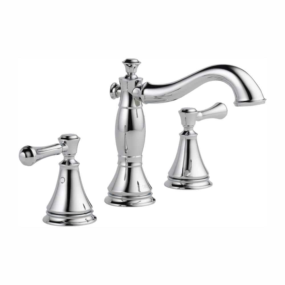 Cassidy Widespread Bathroom Faucet 3 Hole, 2-handle Bathroom Sink Faucet with Drain Assembly