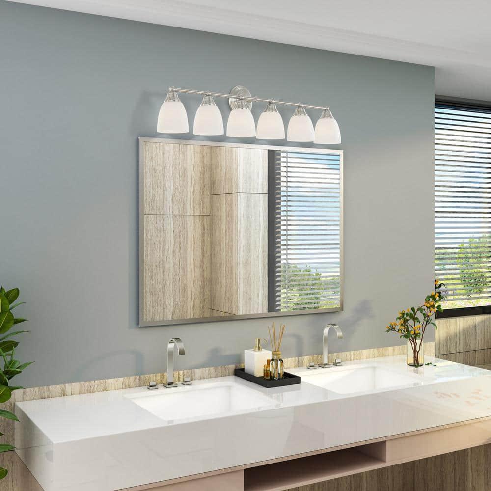 Livex Lighting Somerville 6 - Light Vanity in  Brushed Nickel