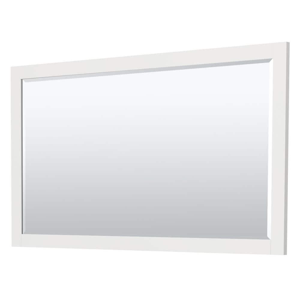 Wyndham Collection Miranda 60" Freestanding Single Bathroom Vanity with Cultured Marble Top with 58" Mirror