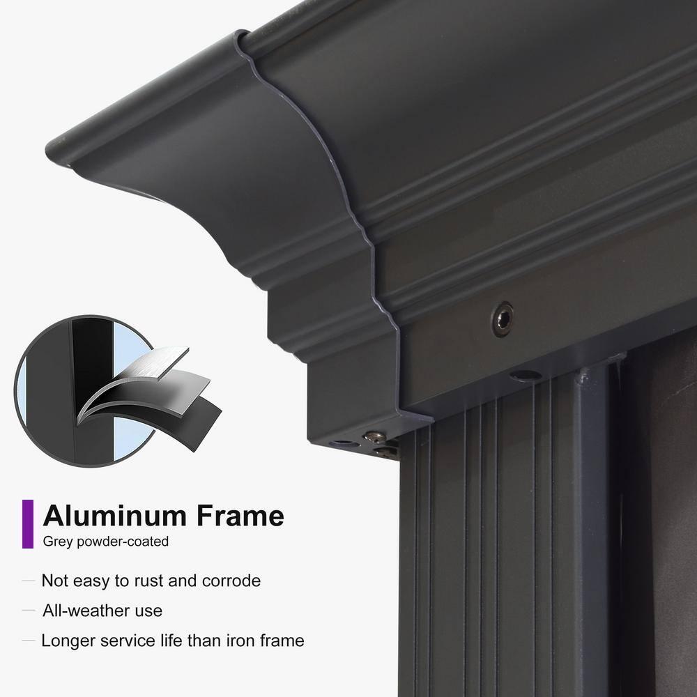 Purple Leaf Aluminum Patio Gazebo