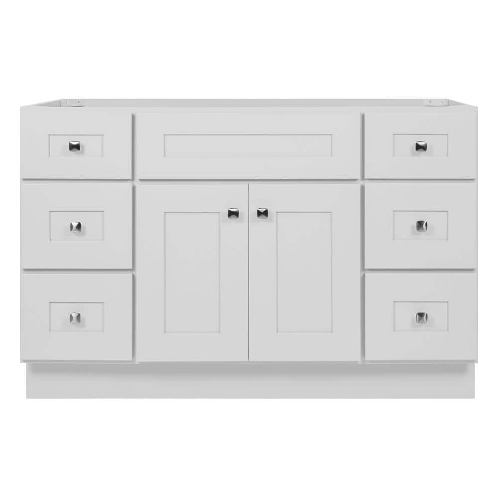 Design House Brookings 48 Inch Bathroom Vanity, Ready to Assemble, Solid Wood, Sherwin Williams – Design House, 599001-