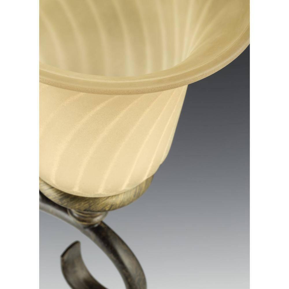 Kensington Forged Bronze Flush Mount Ceiling Light with Caramel Glass