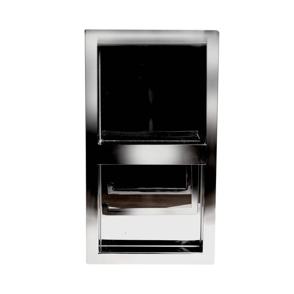 PVD Stainless Steel Recessed Toilet Paper Holder / Bathroom Niche