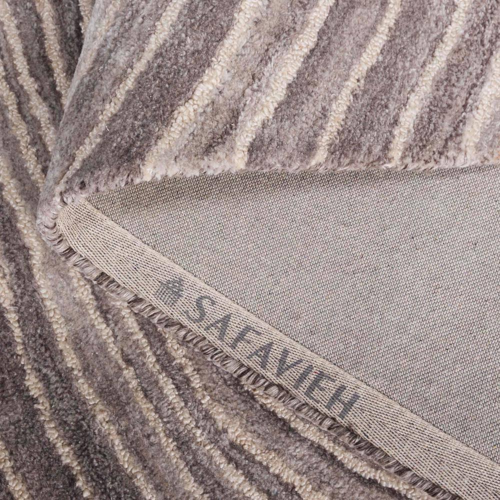 Abstract ABT153 Handmade Tufted Area Rug - Grey/Ivory - 5' X 8' - Safavieh